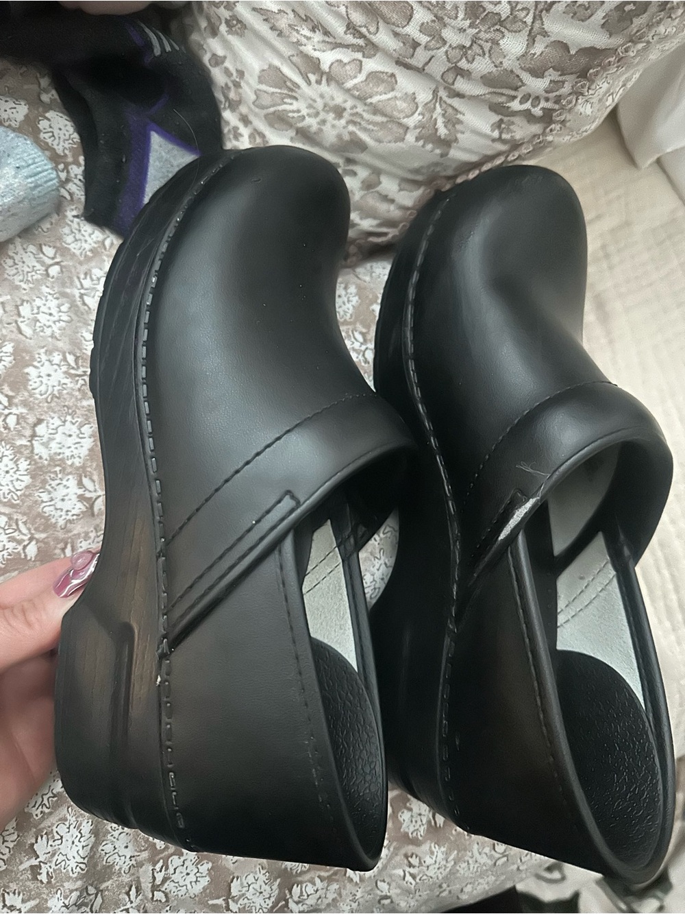 Dansko Black Professional Slip-On Clogs